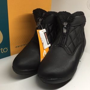 Winter Lined Snow Boots Black Sporto In Box Size 7